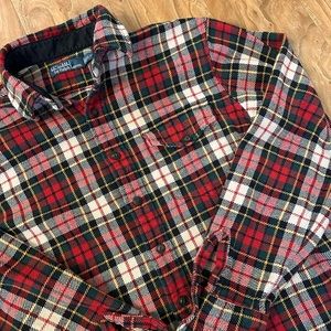 **POLO RALPH LAUREN** flannel button down SIZE LARGE
